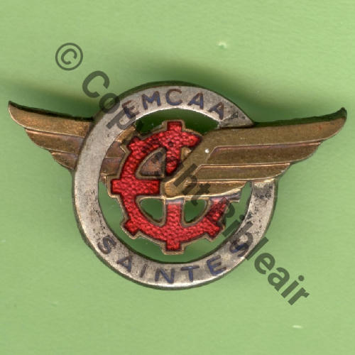 SAI  3.EMAA    ECOLE MECA et CONDUC AUTO SAINTES  AUGIS SM Bol fenetre pastille AUGIS LYON Dos lisse irreg Embouti Src.Y.GENTY 187Eur(x5) 